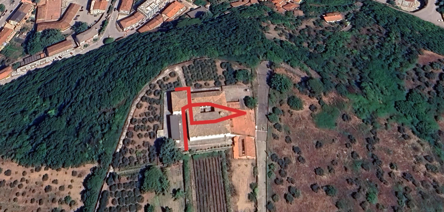 Mappa percorso convento